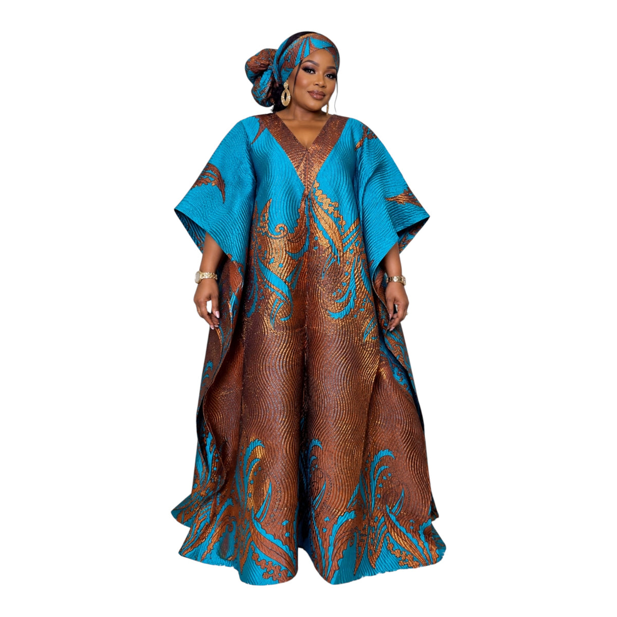 Brocade dress for classy women