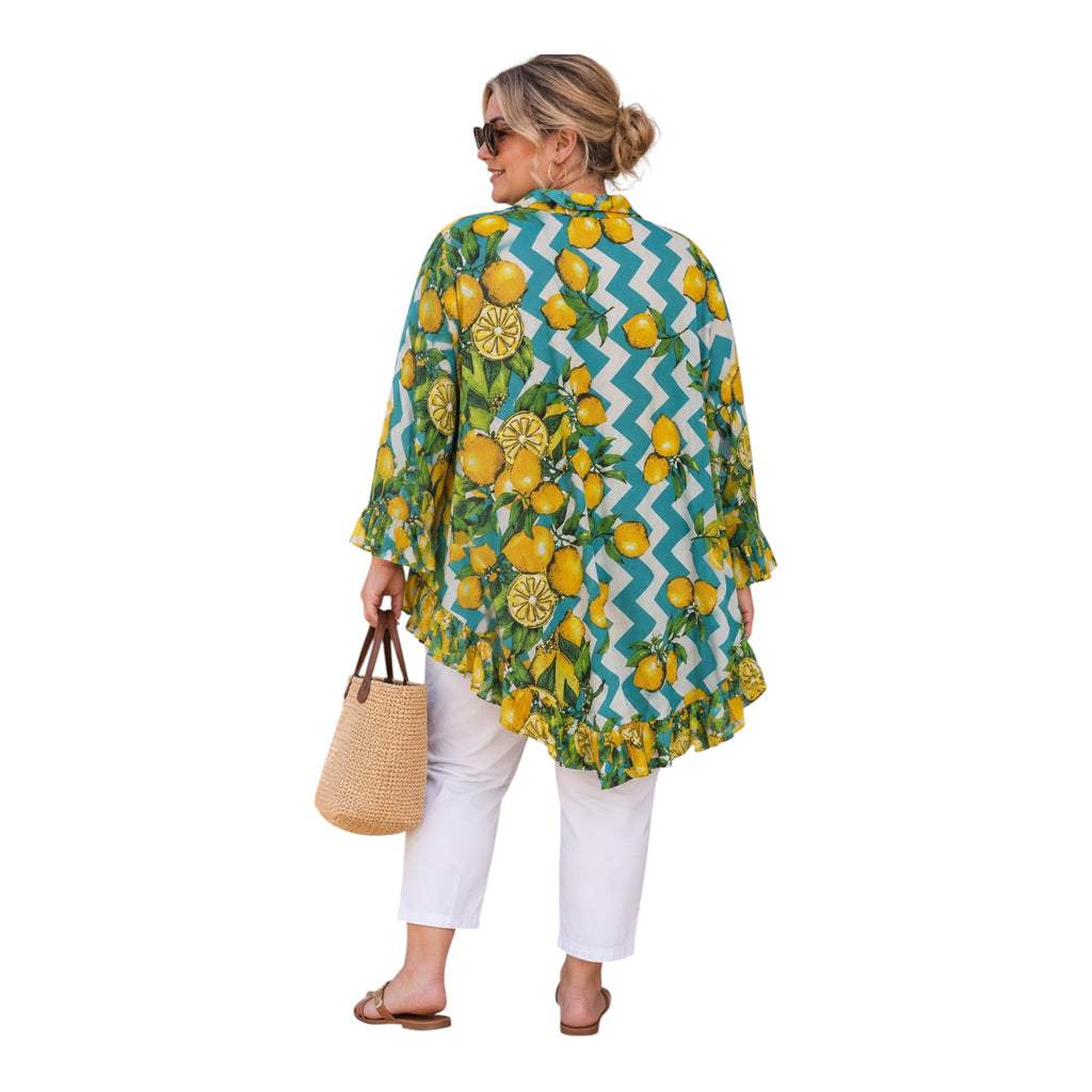 Lemon button down shirt