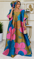 Floral 3D Brocade dress