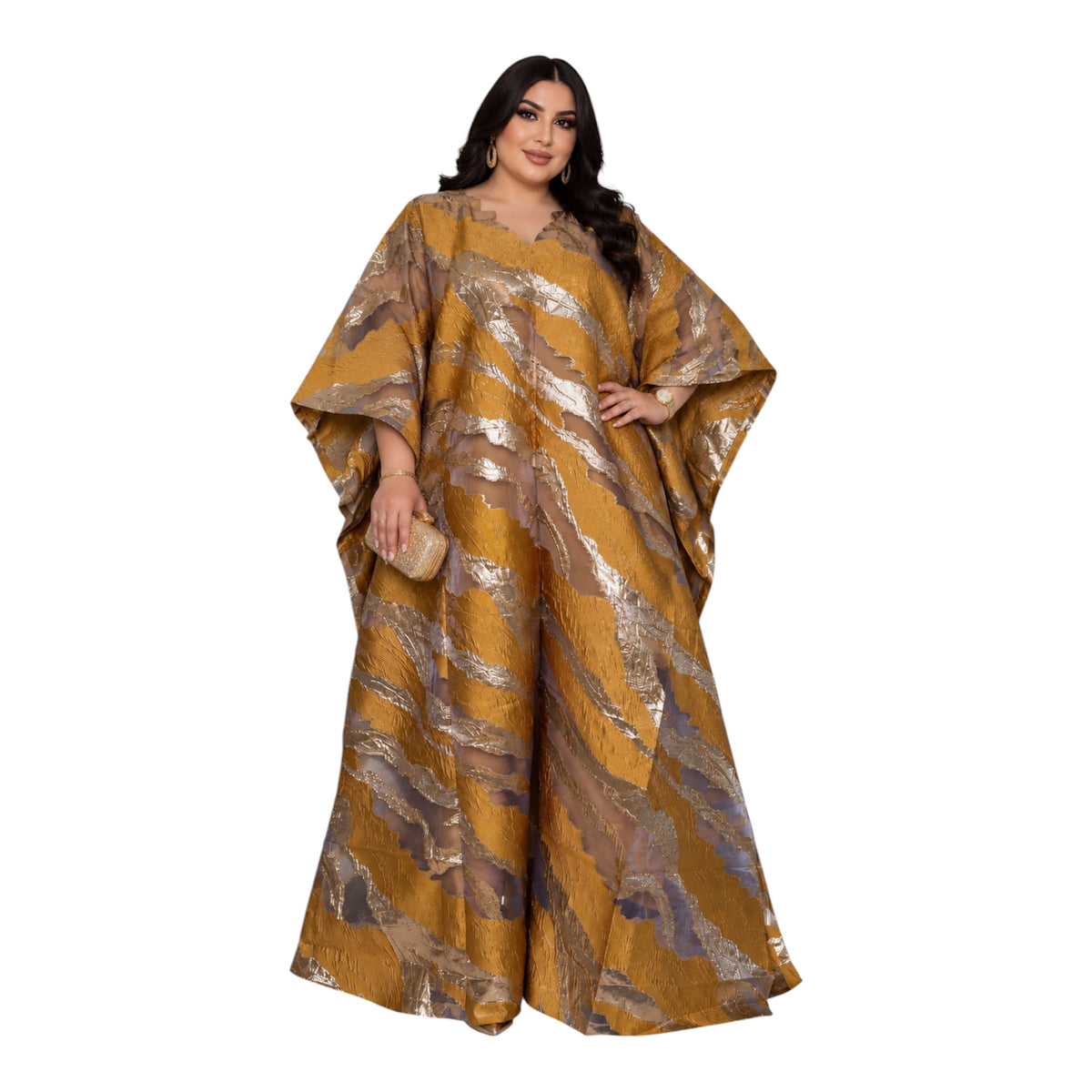 Exquisite Organza boubou with Satin inner.