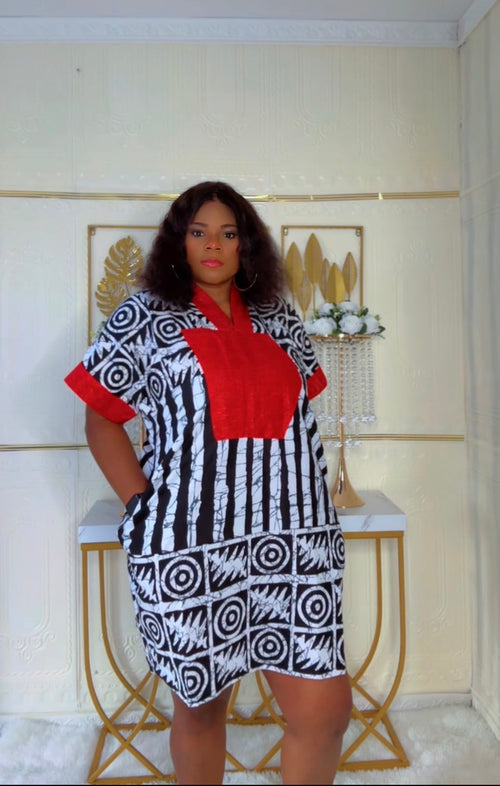 Ankara midi dress