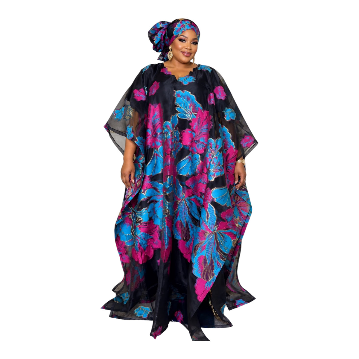Organza Brocade kaftan