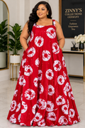 Long Sleeveless Ankara dress