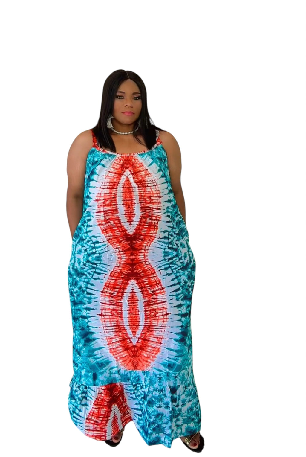 Ankara sleeveless dress