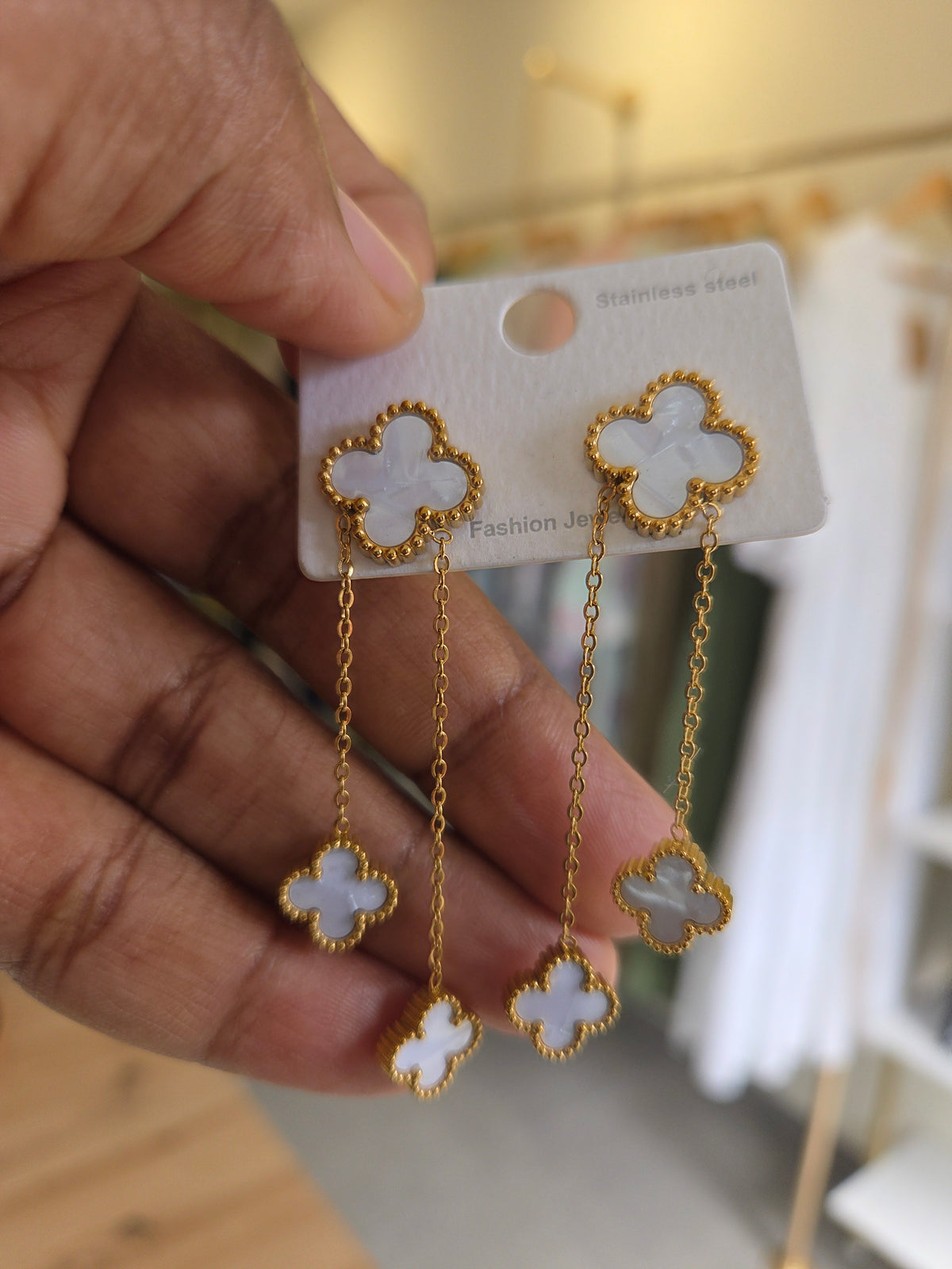 Stainless steel multiple Clover Earings