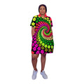 Fully lined coloured short dress